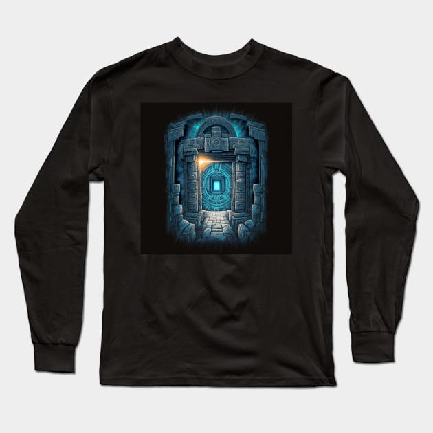 Portal to another dimension Long Sleeve T-Shirt by Buff Geeks Art